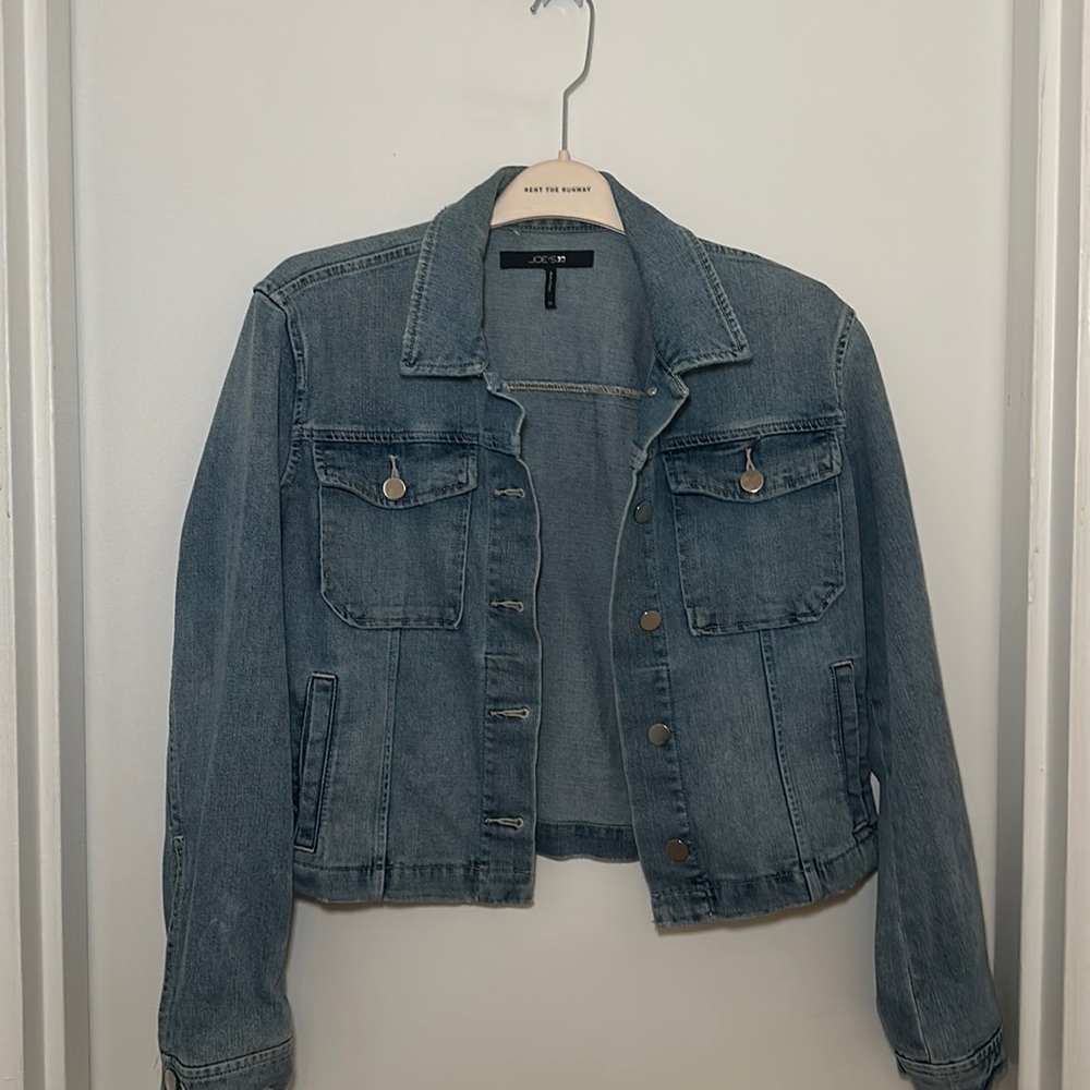 Joe’s Jean Light Washed Jean Jacket with slight distressed details